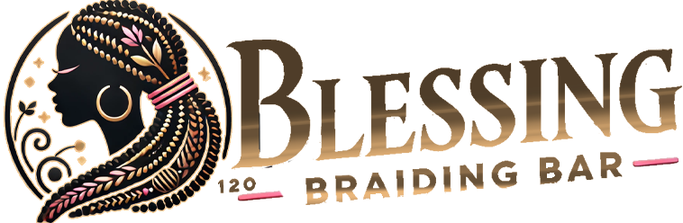 Blessing Logo Gold Font